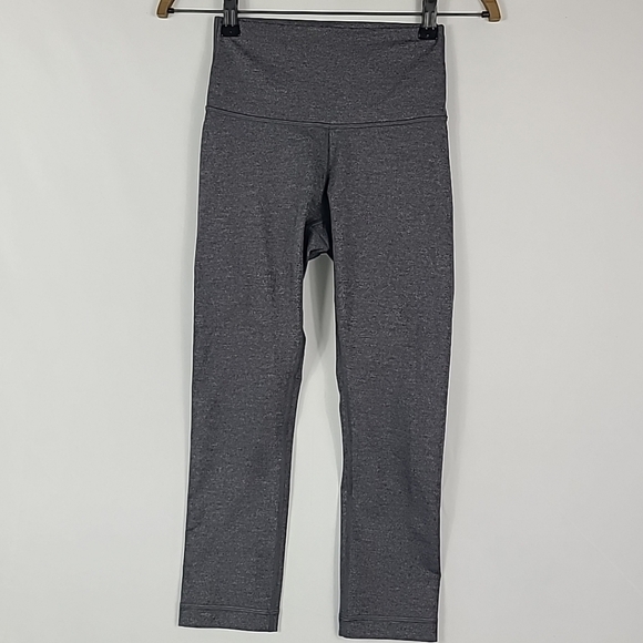 Lululemon Wunder Under Crop High-Rise Luxtreme 21" Grey Size 4 - Picture 1 of 6
